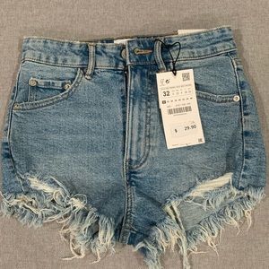 Zara distressed cutoff short Jean shorts